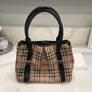 Authentic Burberry haymarket satchel
